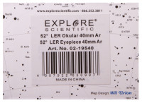 Окуляр Explore Scientific LER 52° 40 мм, 2" (AR)