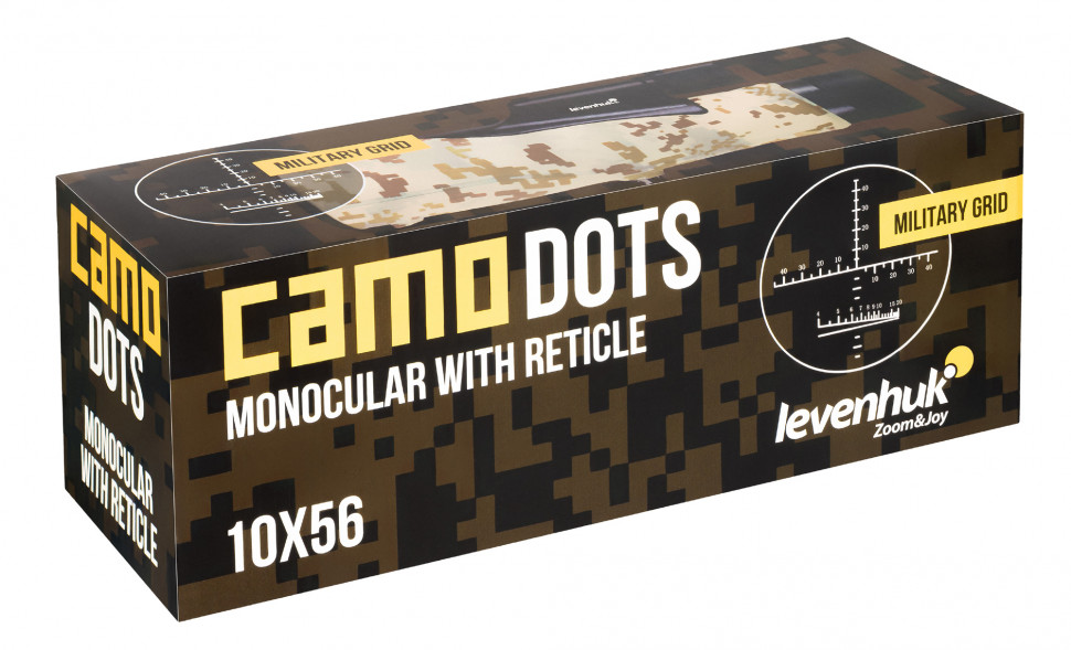 Монокуляр Levenhuk Camo Dots 10x56 с сеткой