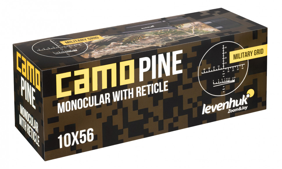 Монокуляр камуфляжный Levenhuk Camo Pine 10x56 с сеткой