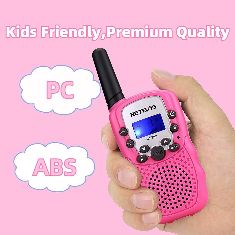 Рация Retevis Walkie-Talkie RT388 пара (розовая)
