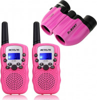 Рация Retevis Walkie-Talkie RT388 пара (розовая)