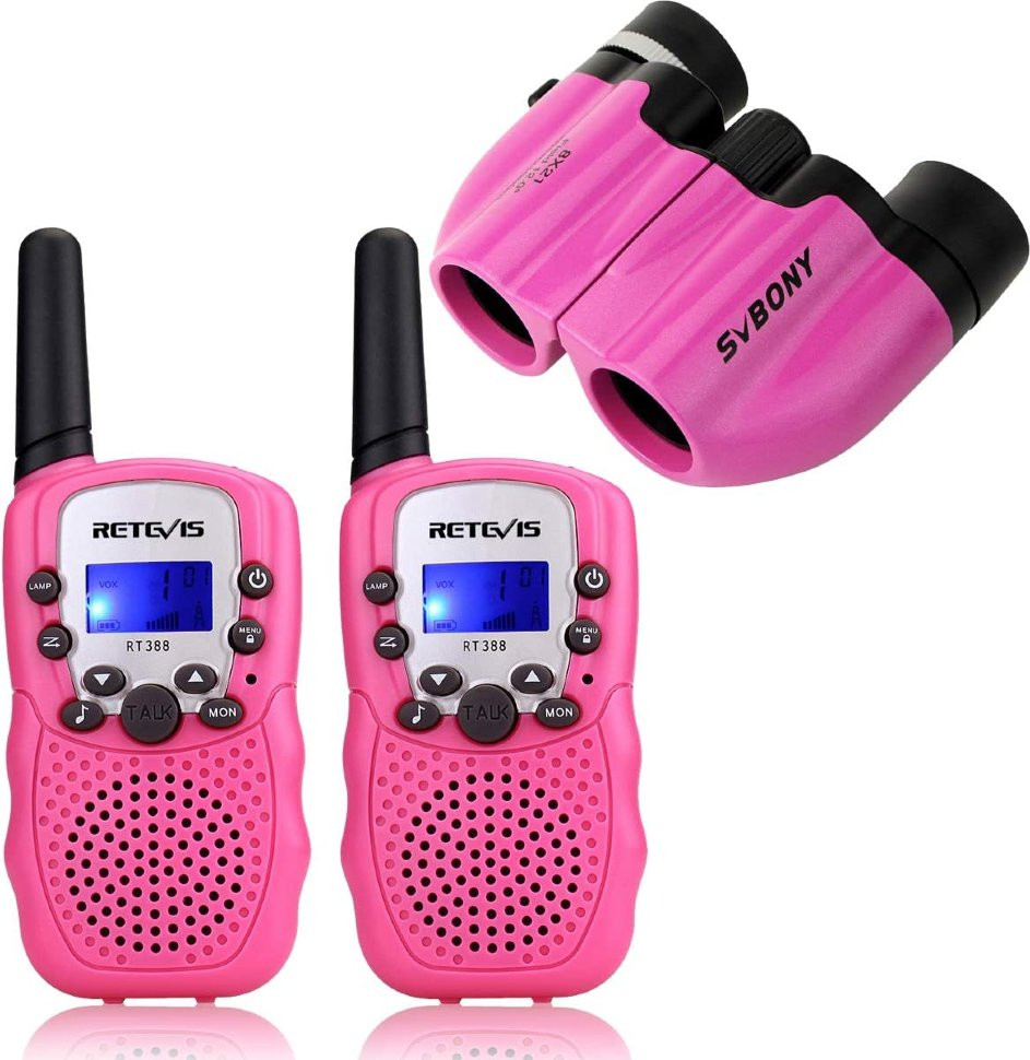 Рация Retevis Walkie-Talkie RT388 пара (розовая)