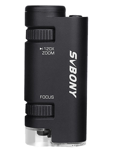 Портативный микроскоп SVBONY SV603 60-120x (чёрный)