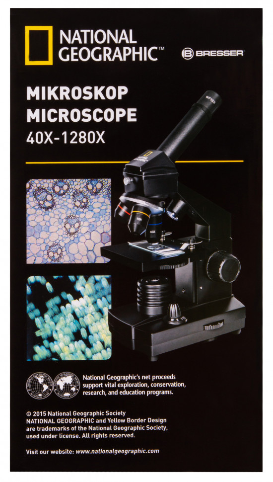 Микроскоп Bresser National Geographic 40–1280x с адаптером для смартфона