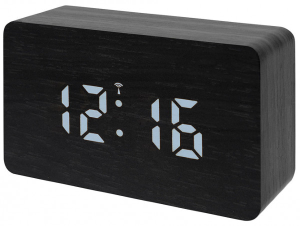 Часы настольные Bresser MyTime W Color LED, черные