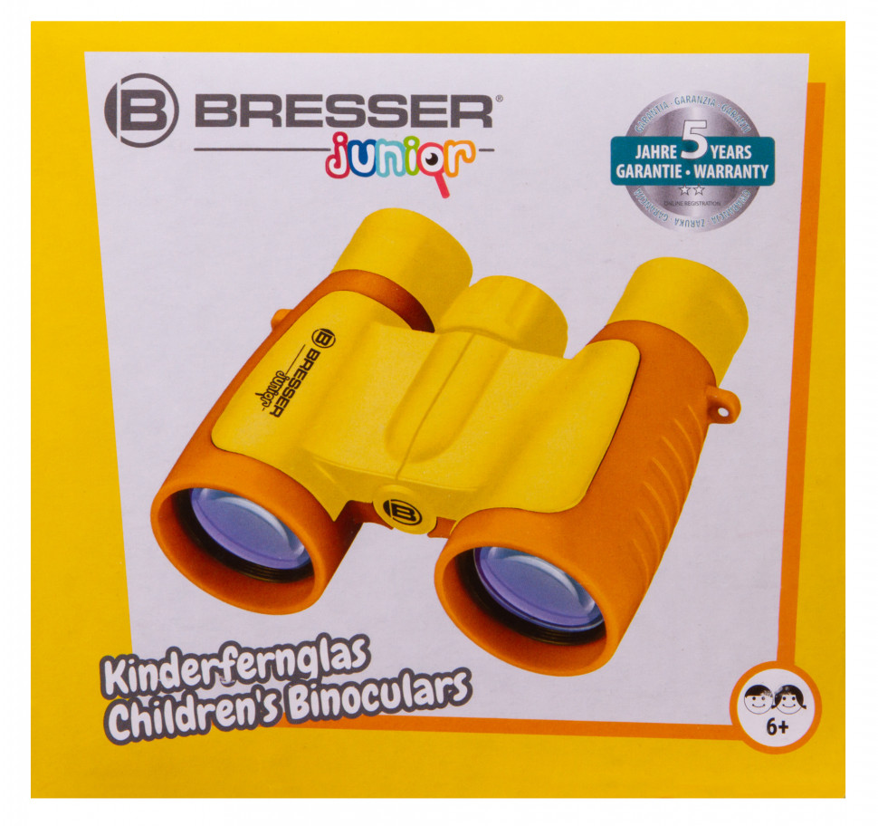 Бинокль детский Bresser Junior 3x30, желтый Бинокль детский Bresser Junior 3x30, желтый