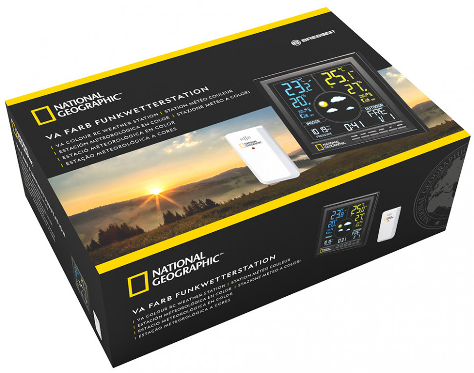 Метеостанция Bresser National Geographic VA с цветным дисплеем