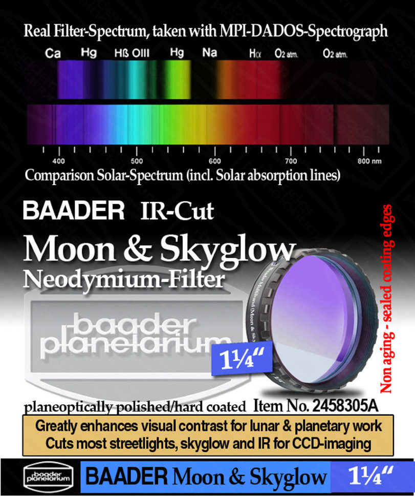 Фильтр Baader Planetarium Moon & Skyglow, 1,25"