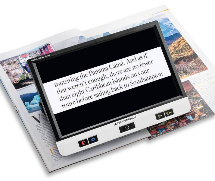 Видеоувеличитель Eschenbach электронный настольный со светодиодной подсветкой visolux DIGITAL XL FHD, 11.6'' 29.5 см, 16:9 LCD, 2.0x-22.0x, лупа цифровая