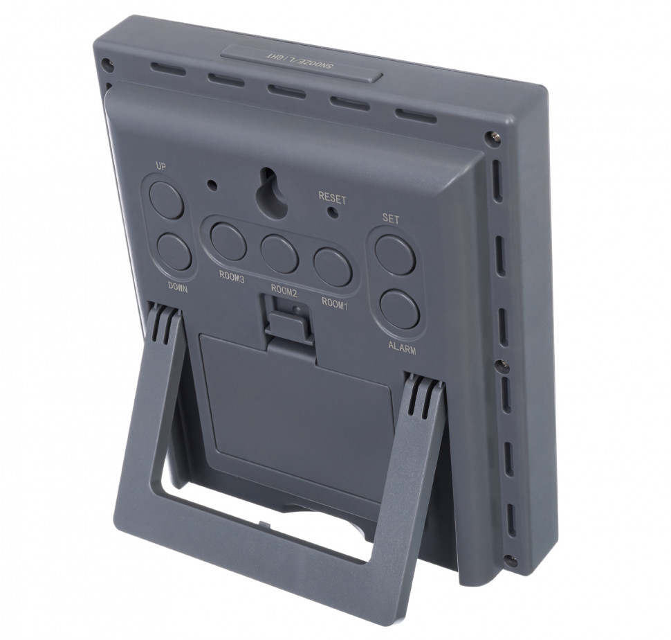 Метеостанция Bresser Temeo Hygro Quadro Prestige с тремя датчиками, серая