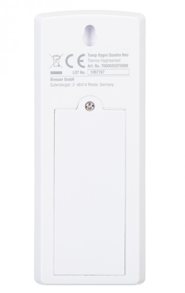 Метеостанция Bresser Temeo Hygro Quadro Prestige с тремя датчиками, серая