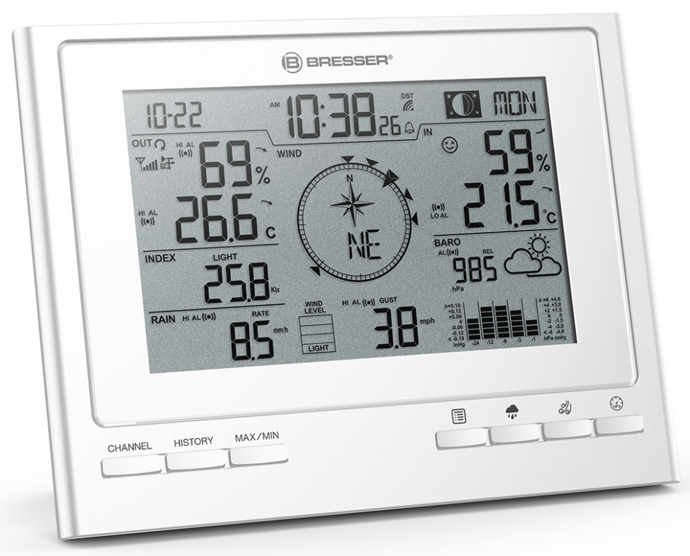 Метеостанция Bresser «7 в 1» ClimateScout Exclusive, белая