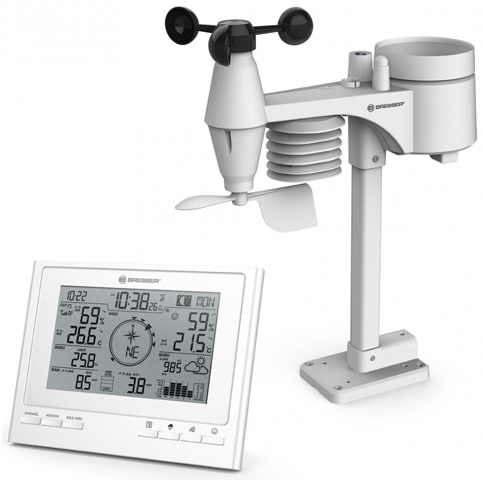 Метеостанция Bresser «7 в 1» ClimateScout Exclusive, серебристая