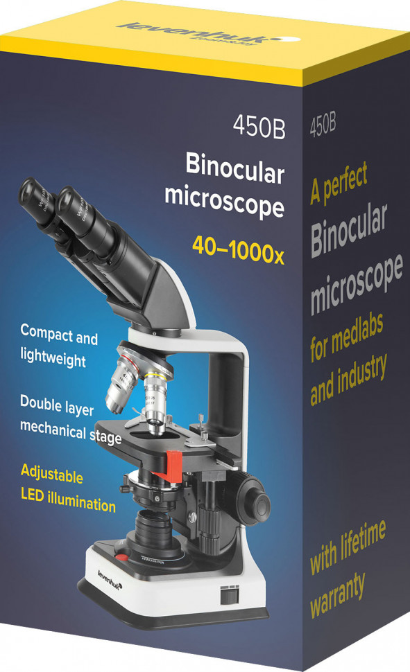 Микроскоп Levenhuk 450B, бинокулярный