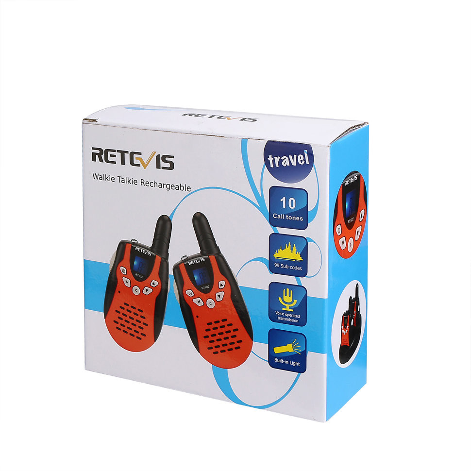 Рация Retevis Walkie-Talkie RT602 пара (оранжево-черная)