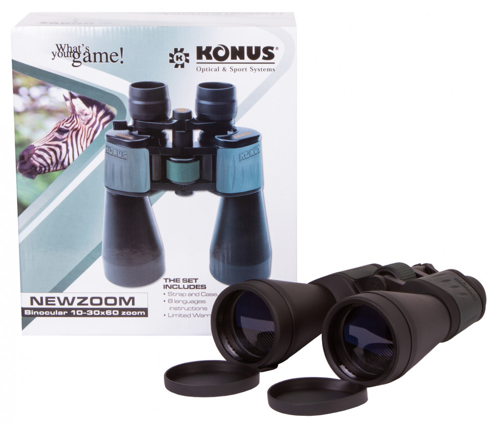 Бинокль Konus NewZoom 10–30x60