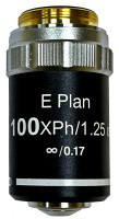 Объектив фазовый планахроматический Levenhuk 100x/1,25 Oil, беск/0,17