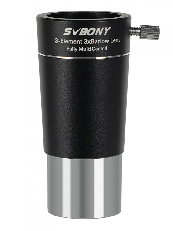 Линза Барлоу SVBONY 3х трёхэлементная, 1,25", SV213 Линза Барлоу SVBONY 3х трёхэлементная, 1,25", SV213