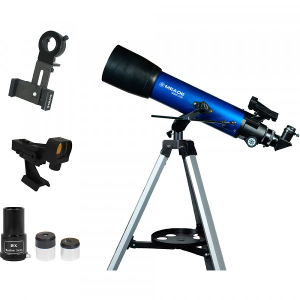 Телескоп Meade S102 102 мм (660мм f/5.9 азимутальный рефрактор с адаптером для смартфона)