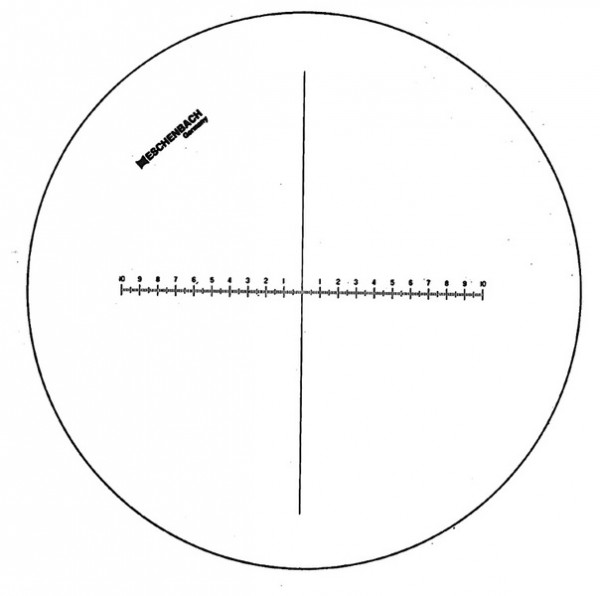 Стекло сменное со шкалой измерения для луп Eschenbach Precision scale magnifiers-115201