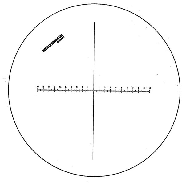 Стекло сменное со шкалой измерения для луп Eschenbach Precision scale magnifiers-115201