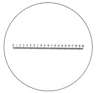 Стекло сменное со шкалой измерения для луп Eschenbach Precision scale magnifiers-115204