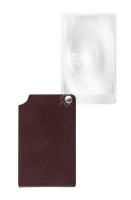 Лупа складная карманная асферическая дифракционная Eschenbach visoPOCKET, 74 х 48 мм, 2.5х, бордовая