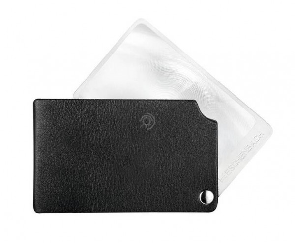Лупа складная карманная асферическая дифракционная Eschenbach visoPOCKET, 74 х 48 мм, 2.5х, черная
