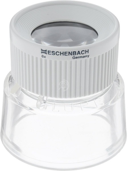 Лупа техническая апланатическая настольная Eschenbach Stand magnifier, диаметр 25 мм, 8.0х, 28.7 дптр