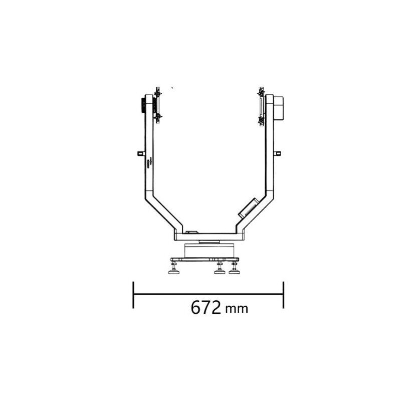 Телескоп Omegon 16" Ritchey-Chretien Pro RC 406/3250 Carbon Truss на альт-азимутальной гармонической монтировке iOptron HAZ130