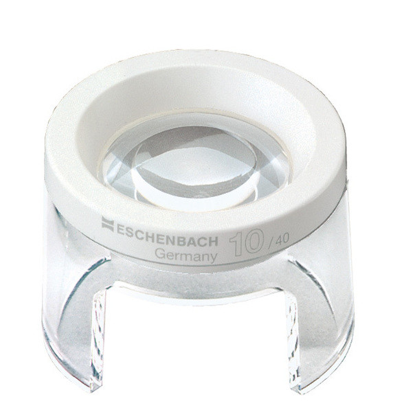 Лупа техническая асферическая настольная Eschenbach Stand magnifier, диаметр 35 мм, 10.0х, 38.0 дптр