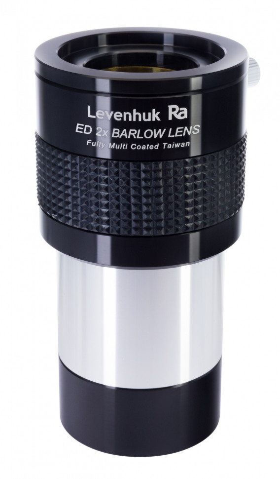 Линза Барлоу Levenhuk 2x, ED, 2" Линза Барлоу Levenhuk 2x, ED, 2"