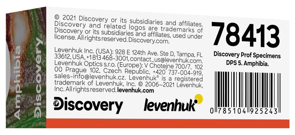 Набор микропрепаратов Levenhuk Discovery Prof DPS 5. «Амфибия»