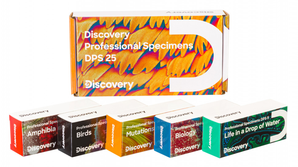Набор микропрепаратов Levenhuk Discovery Prof DPS 5. «Амфибия»