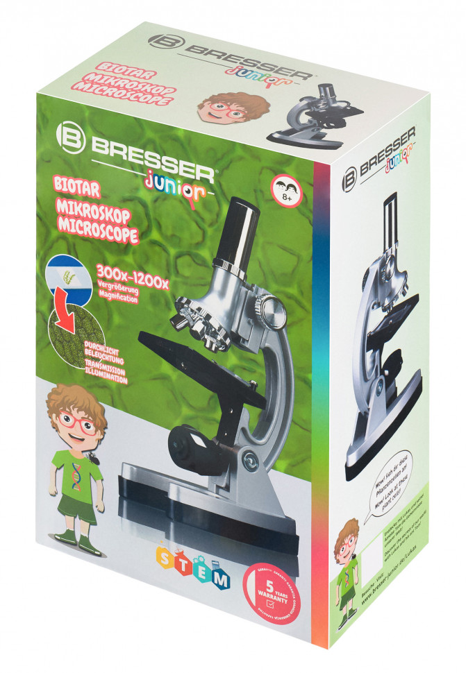 Микроскоп Bresser Junior Biotar 300–1200x, без кейса
