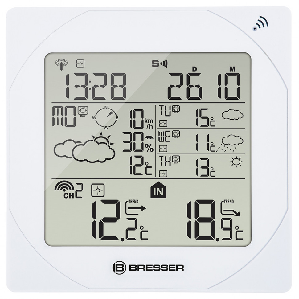 Метеостанция Bresser 4CAST MSW, белая