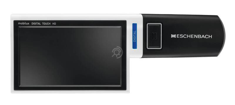 Лупа цифровая Eschenbach электронная ручная со светодиодной подсветкой mobilux DIGITAL Touch HD, 4.3'' 16:9 LCD, 1.9x-15x, видеоувеличитель
