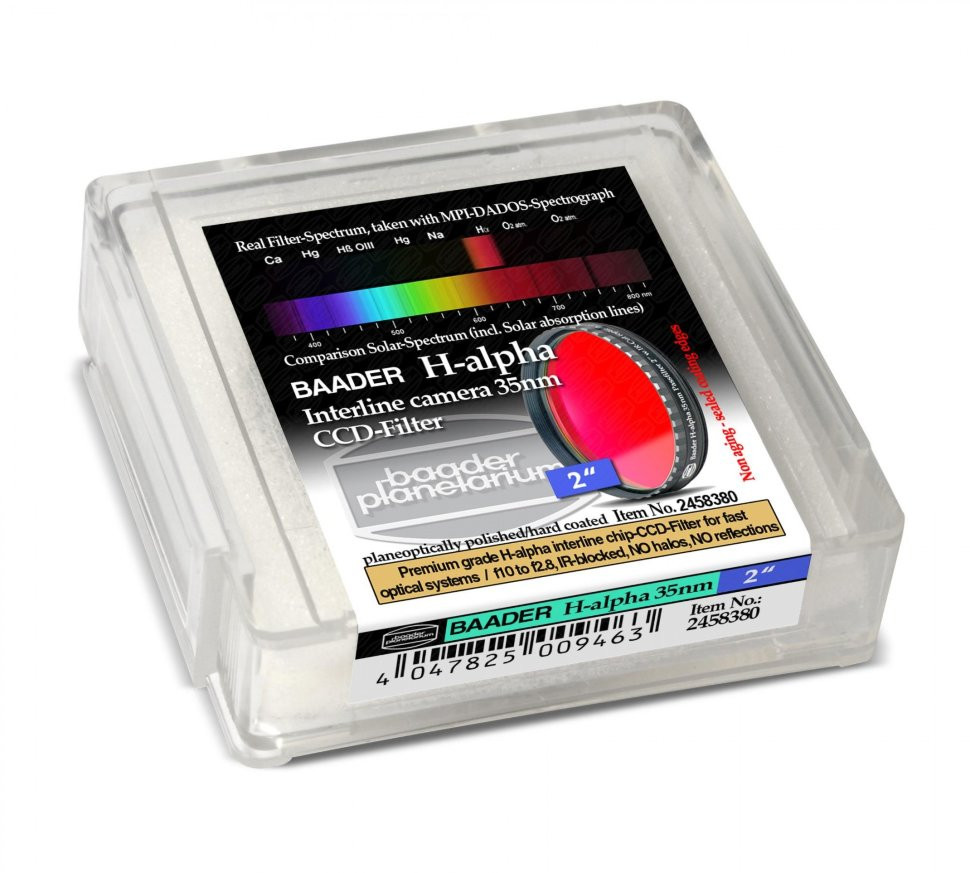 Фильтр Baader Planetarium H-Alpha Filter 35nm, 2" Фильтр Baader Planetarium H-Alpha Filter 35nm, 2"