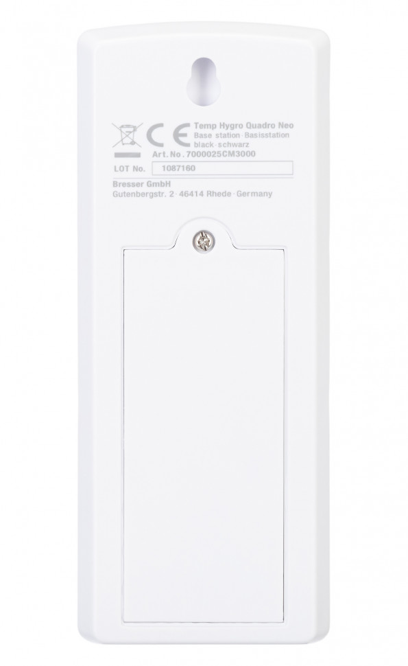 Метеостанция Bresser Temeo Hygro Quadro Prestige с тремя датчиками, черная